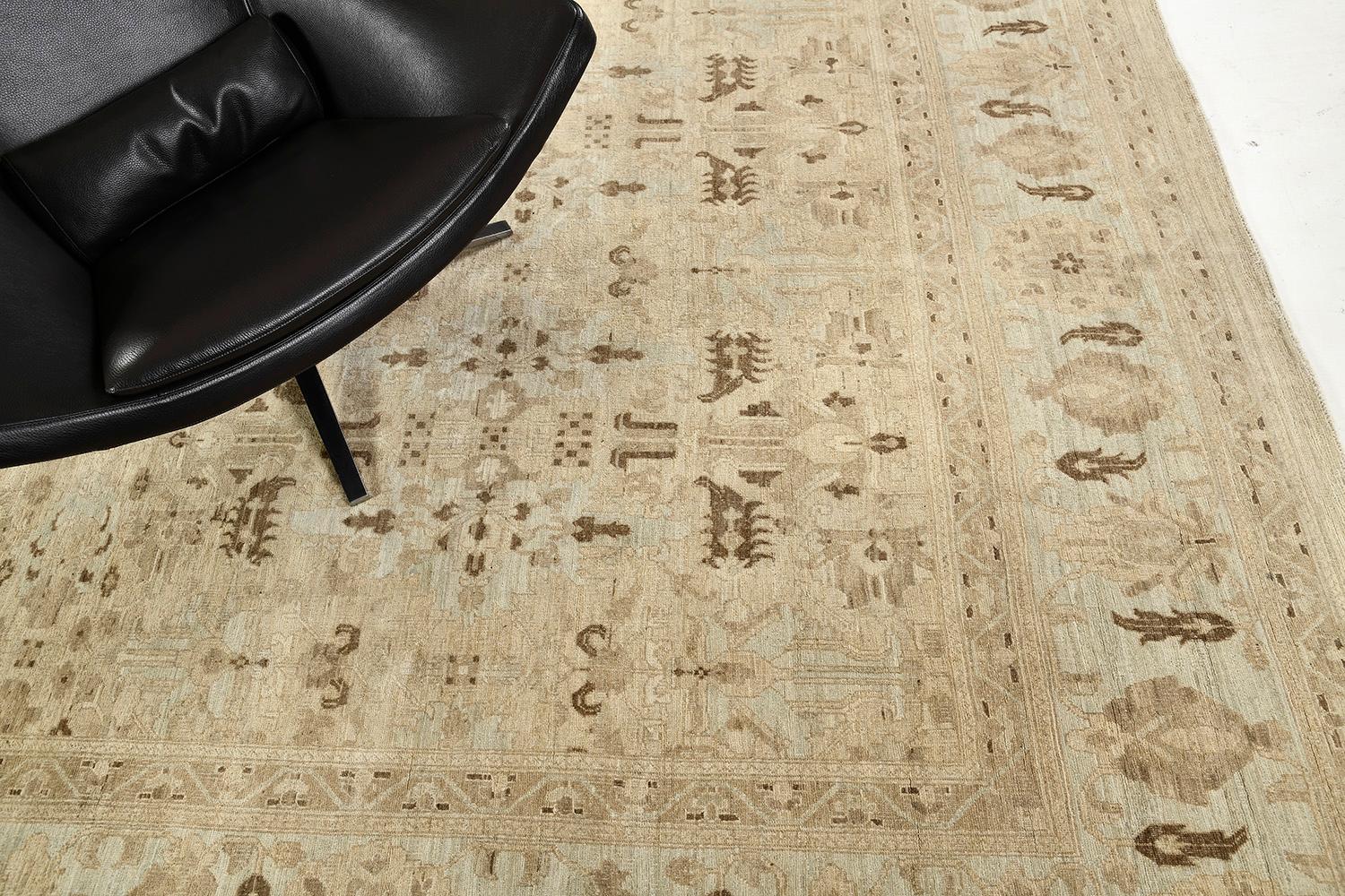 Mehraban Vintage Style Sultanabad Revival Rug For Sale 3