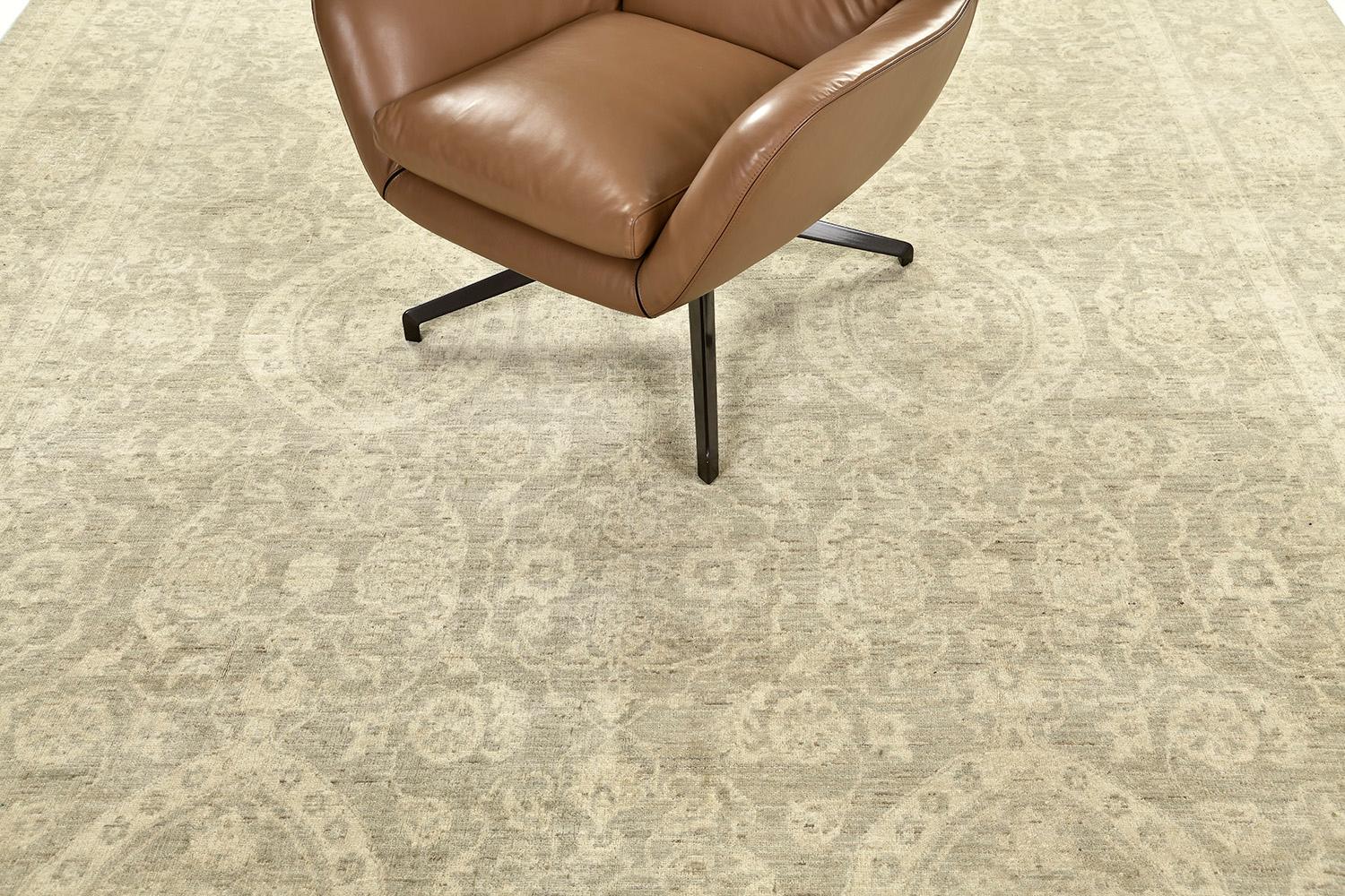 Mehraban Alfombra Sultanabad Revival Estilo Vintage en venta 3