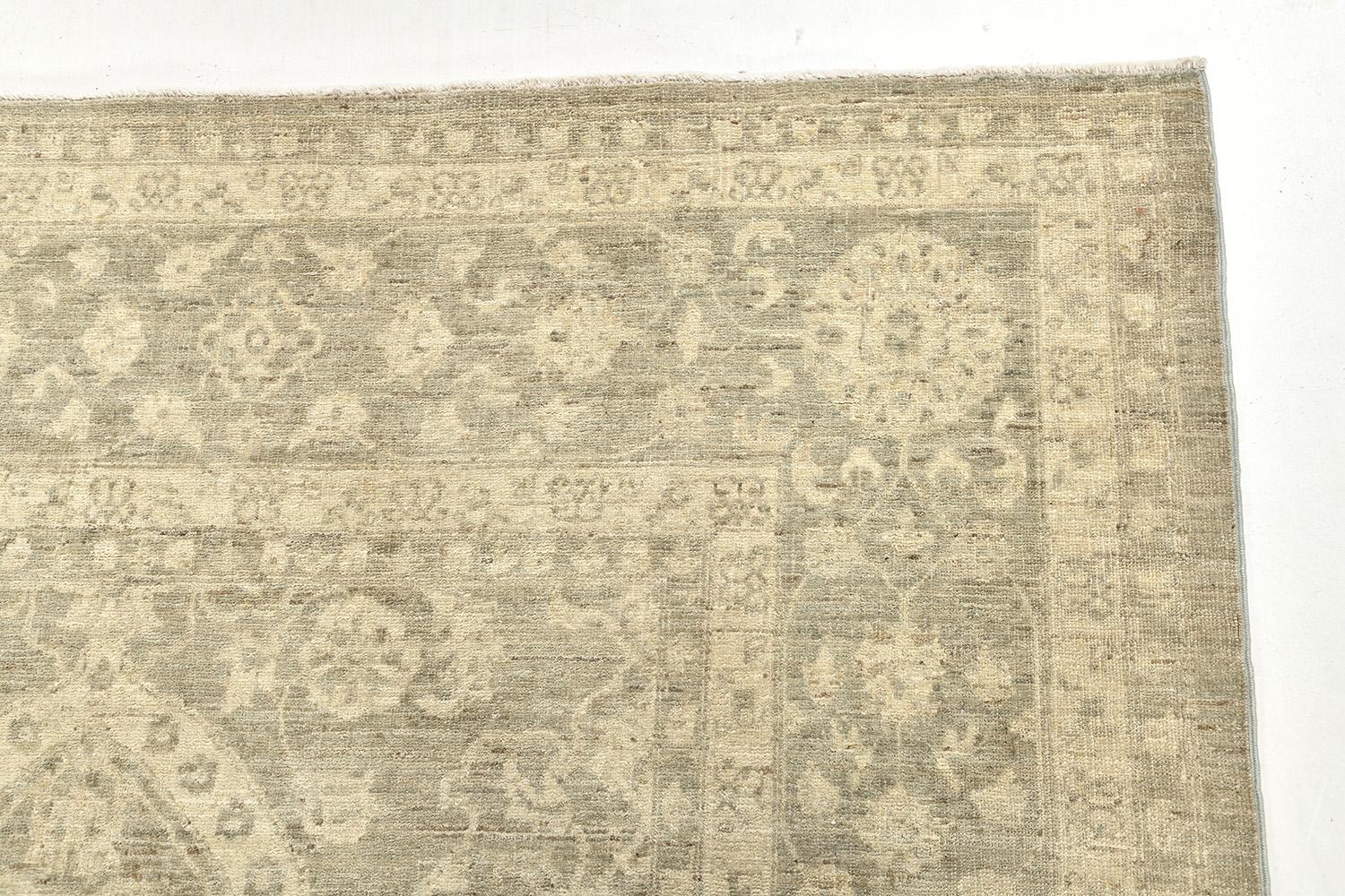 Afghan Mehraban Vintage Style Sultanabad Revival Rug For Sale