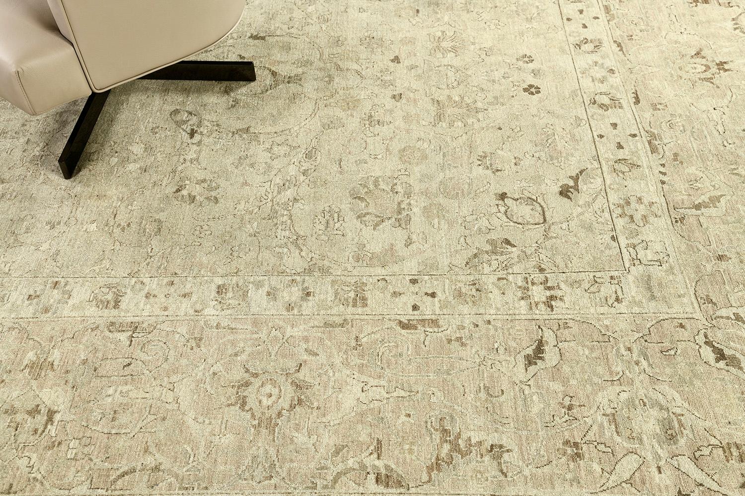 Mehraban Vintage-Teppich im Sultanabad-Stil (Afghanisch) im Angebot