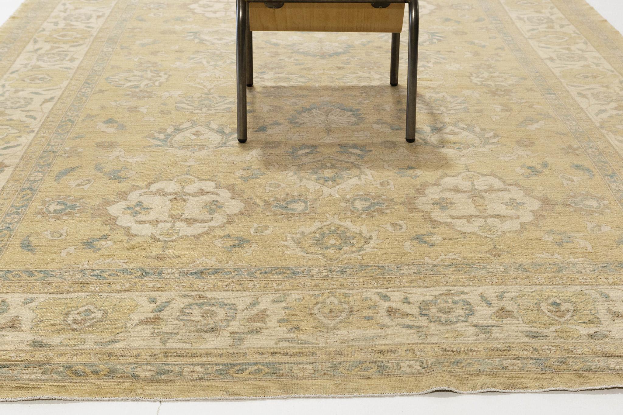 Annodato a mano Mehraban Rugs stile vintage Sultanabad Revival in vendita