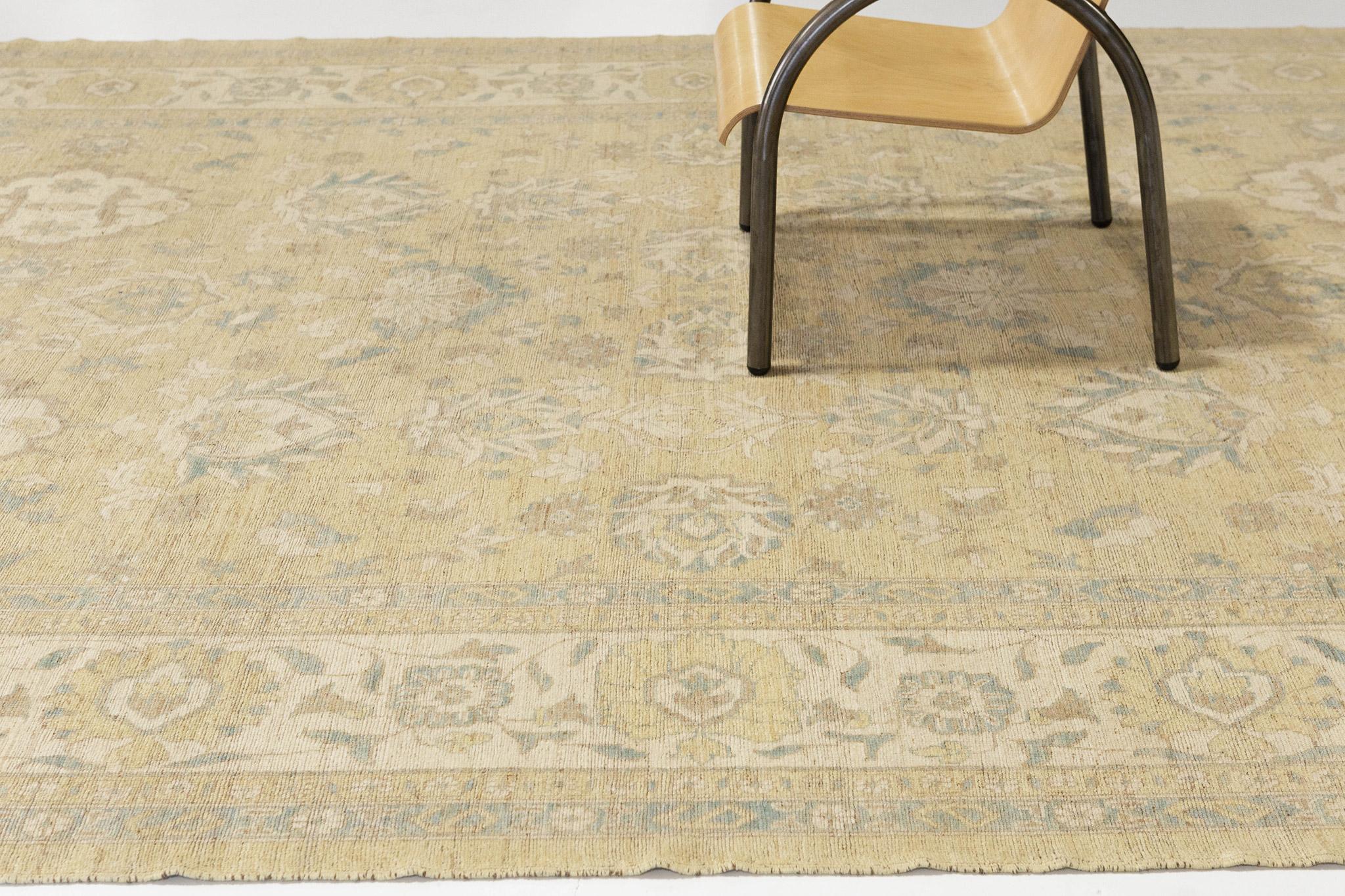 Contemporary Mehraban Vintage Style Sultanabad Revival Rug For Sale