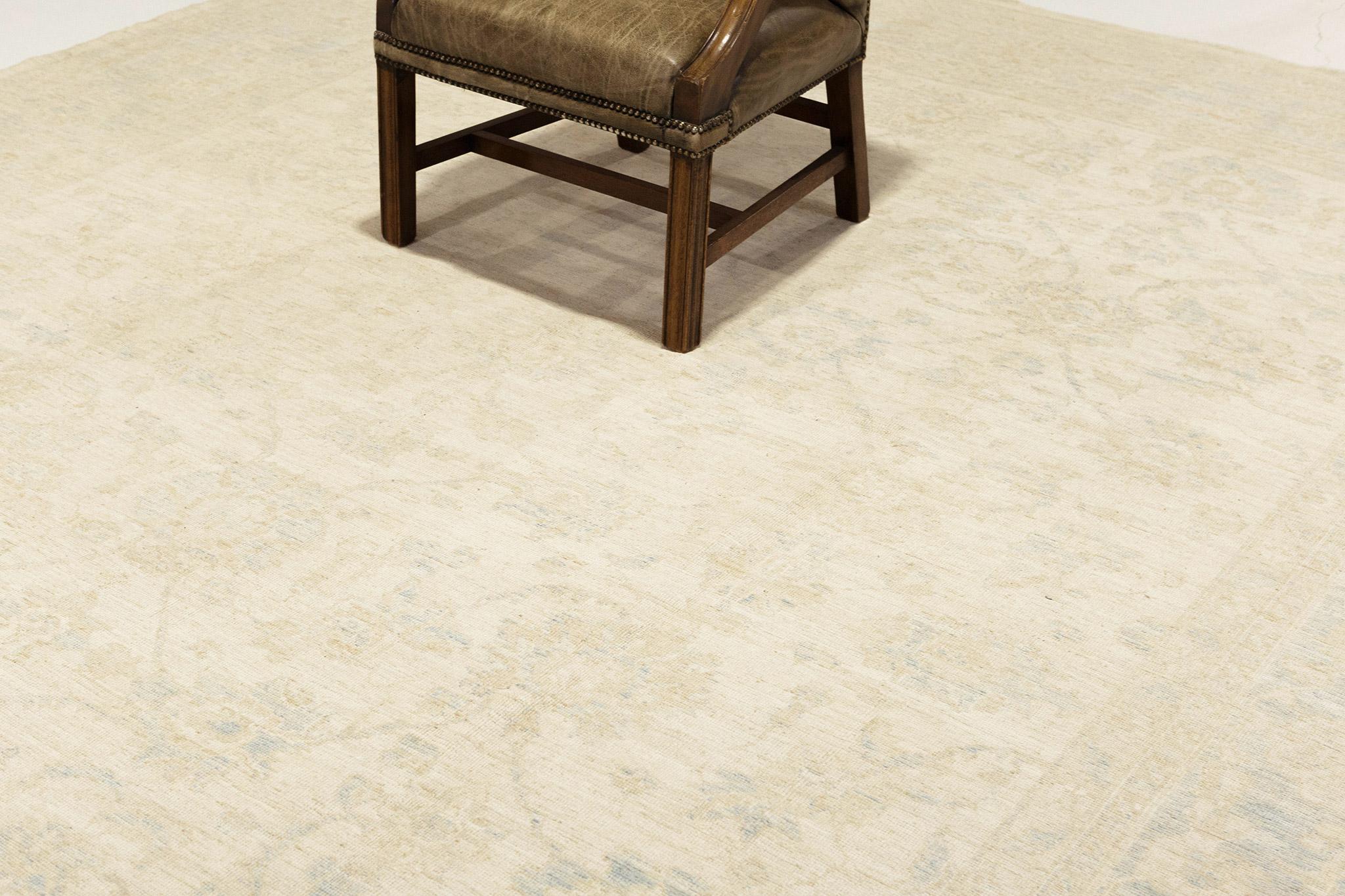 Contemporary Mehraban Vintage Style Sultanabad Revival Rug For Sale