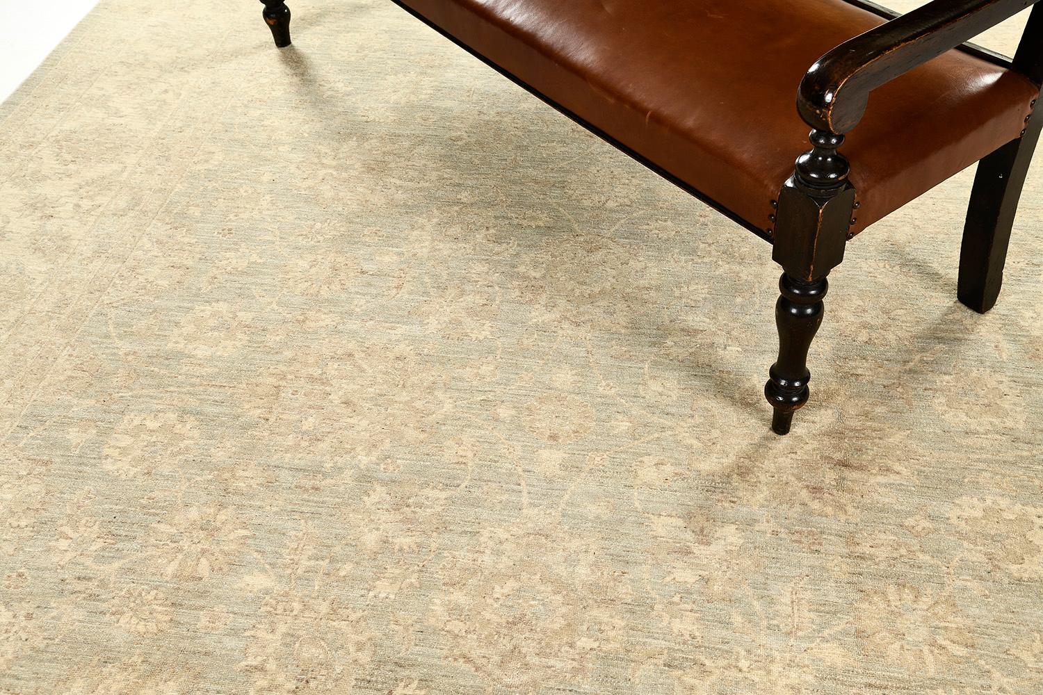 Contemporary Mehraban Vintage Style Sultanabad Revival Rug For Sale