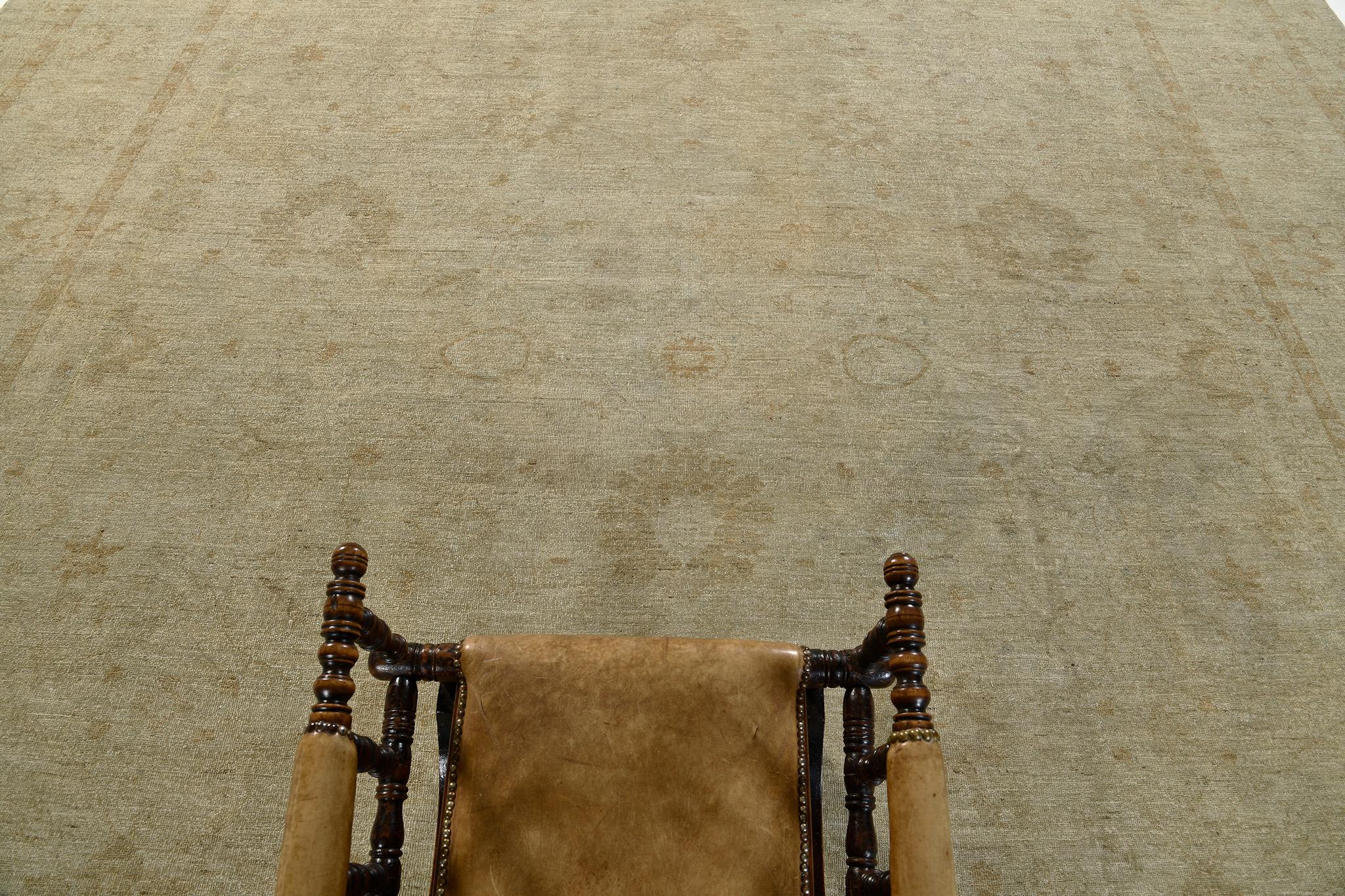 Mehraban Alfombra Sultanabad Revival Estilo Vintage HS26 Anudado a mano en venta