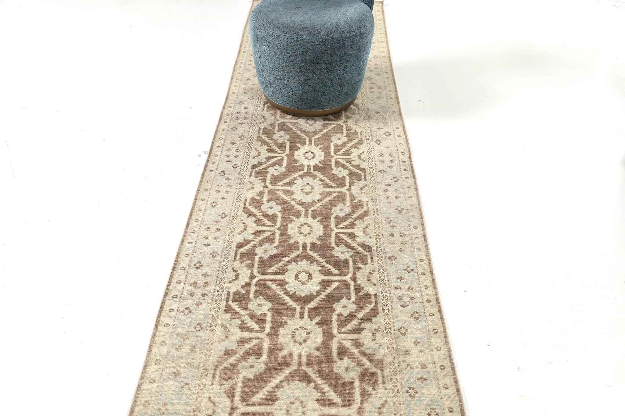 Mehraban Vintage Style Sultanabad Revival Runner In New Condition For Sale In WEST HOLLYWOOD, CA