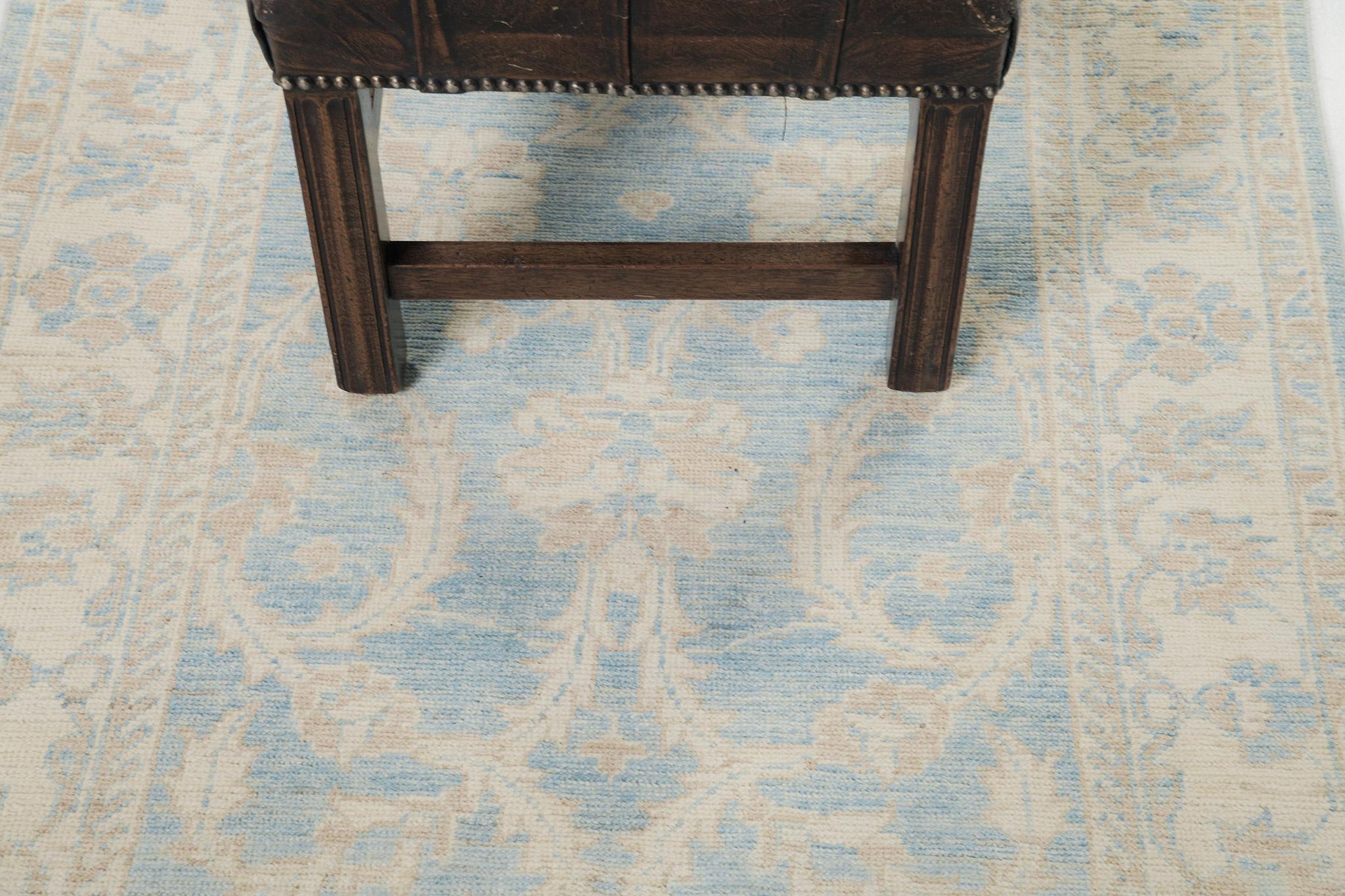 Mehraban Vintage Style Sultanabad Revival Safira Runner In New Condition For Sale In WEST HOLLYWOOD, CA
