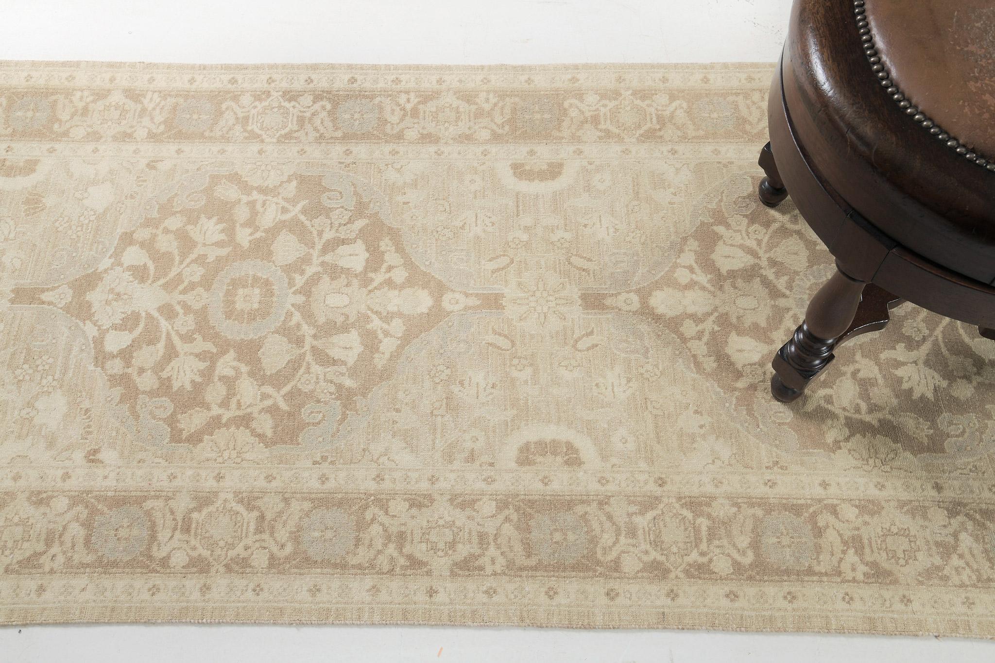 Mehraban Vintage-Teppich im Täbris-Design D5422 (Handgeknüpft) im Angebot