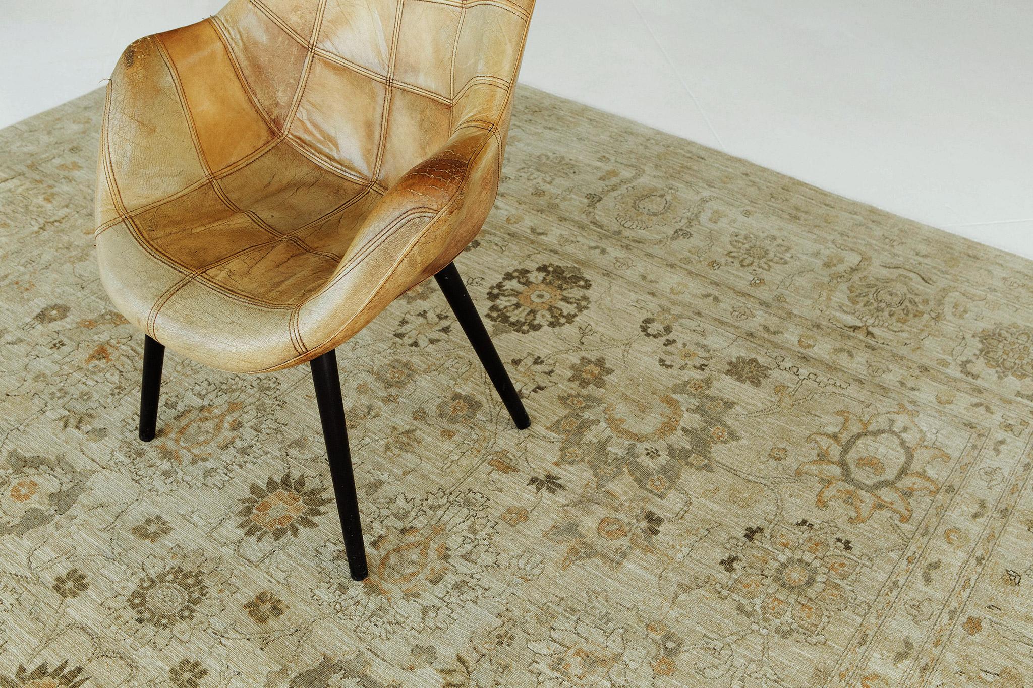 Noué à la main Mehraban Style vintage Tabriz Hadji Jalilli Revival en vente