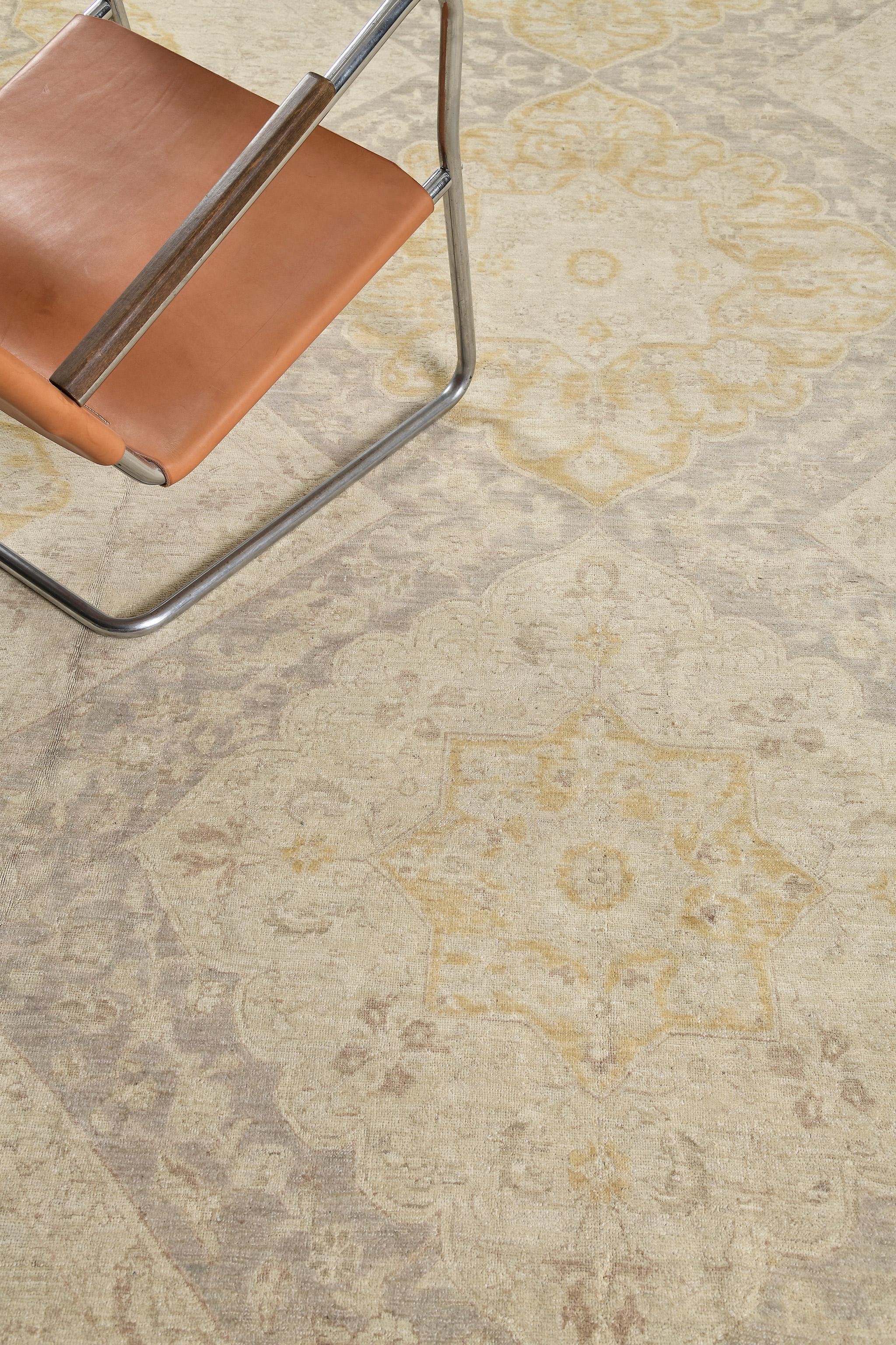 Mehraban Estilo Vintage Tabriz Diseño Multi Medallón en venta 3