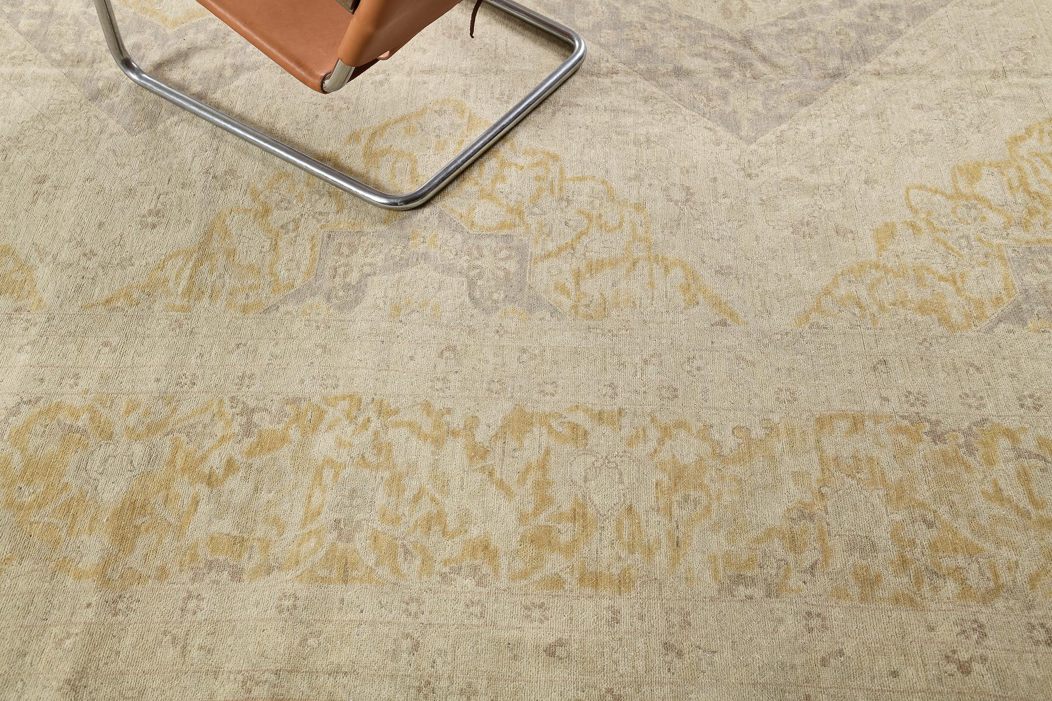 Mehraban Estilo Vintage Tabriz Diseño Multi Medallón en venta 5