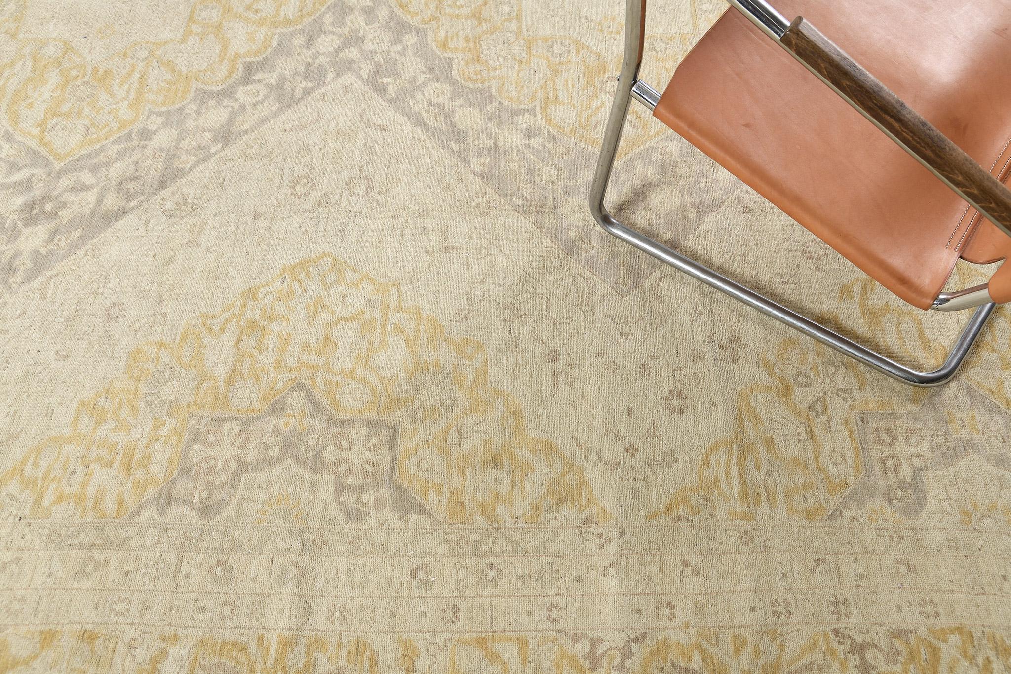 Mehraban Estilo Vintage Tabriz Diseño Multi Medallón en venta 6