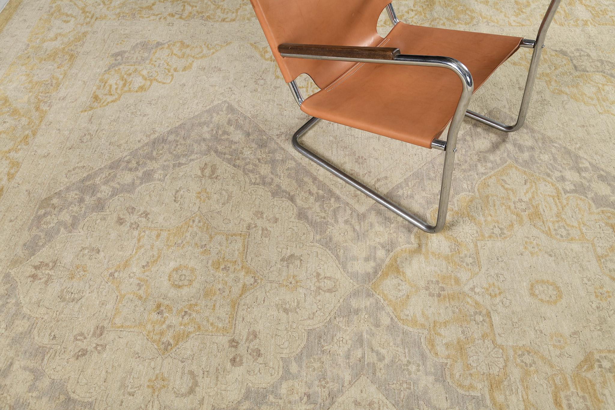 Mehraban Estilo Vintage Tabriz Diseño Multi Medallón Lana en venta