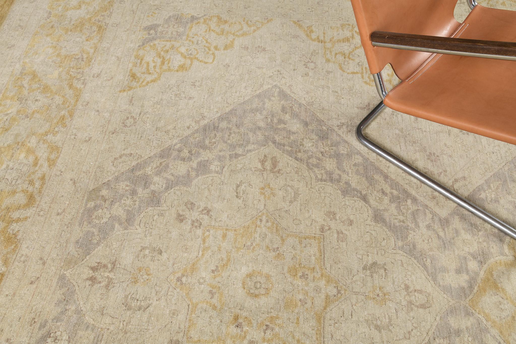 Mehraban Estilo Vintage Tabriz Diseño Multi Medallón en venta 2