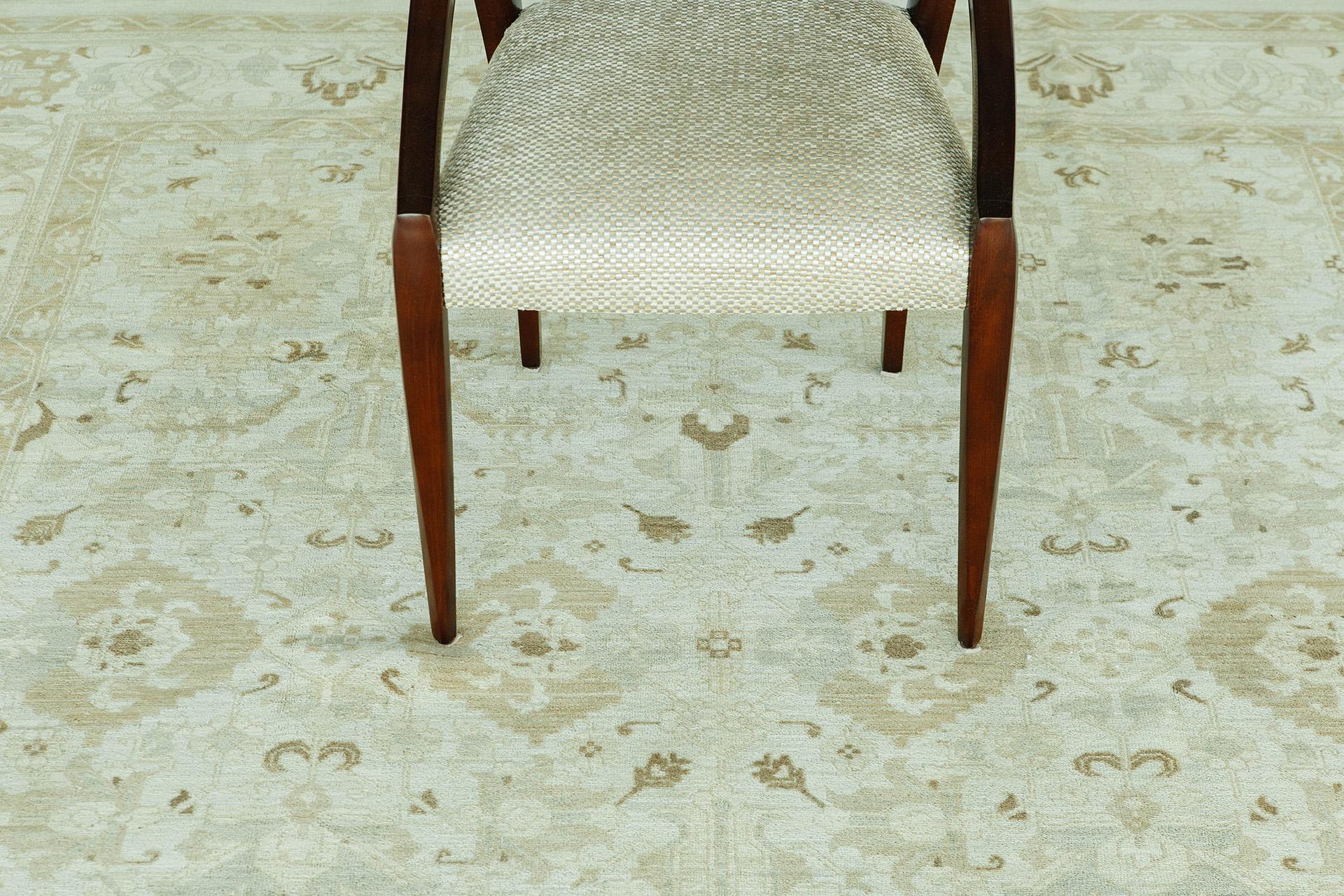Afghan Tapis de Rapture Mehraban de Style Néo-Renaissance Tabriz en vente