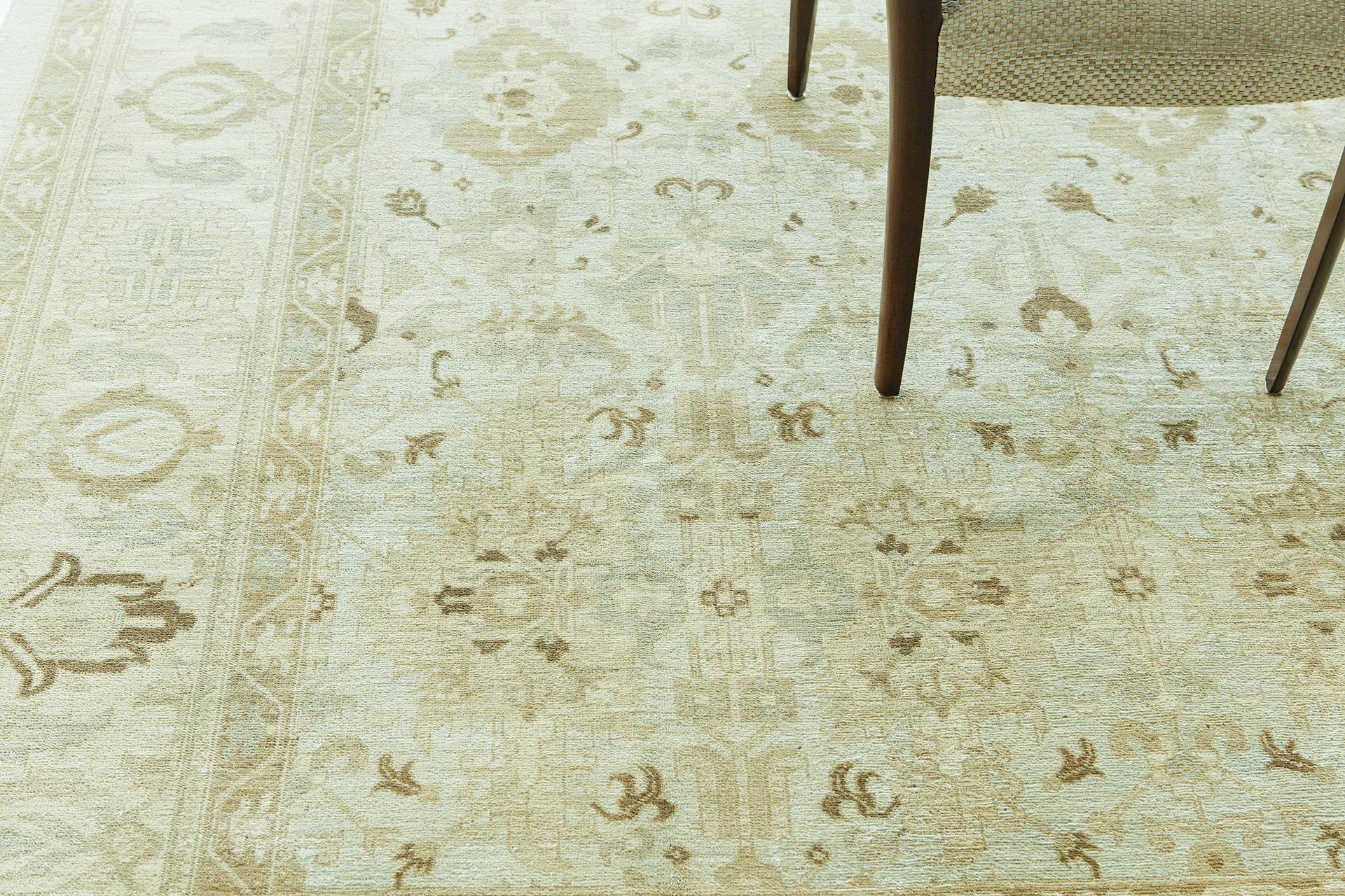 Noué à la main Tapis de Rapture Mehraban de Style Néo-Renaissance Tabriz en vente