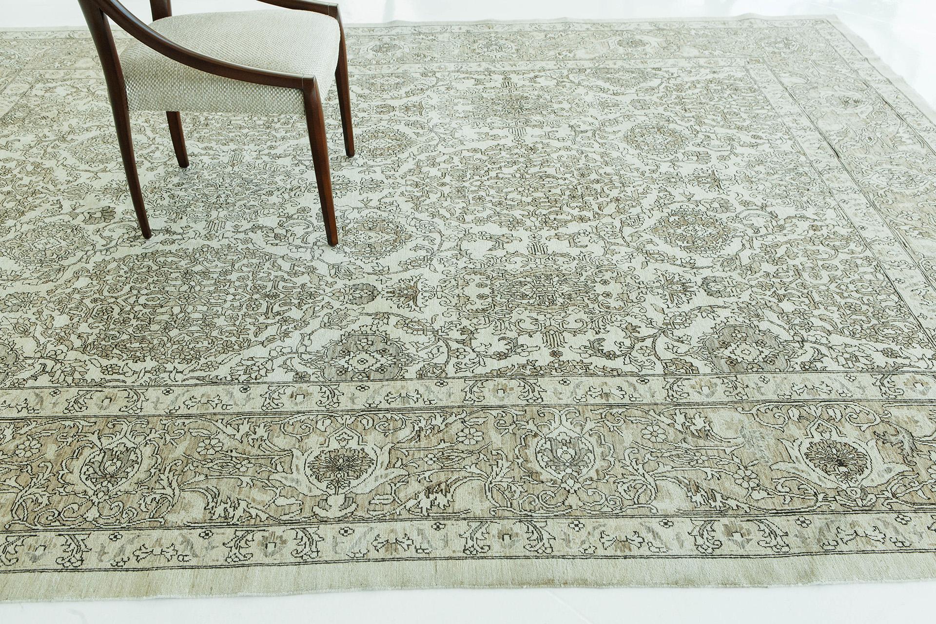 Afghano Mehraban Rugs in stile vintage Tabriz Revival in vendita
