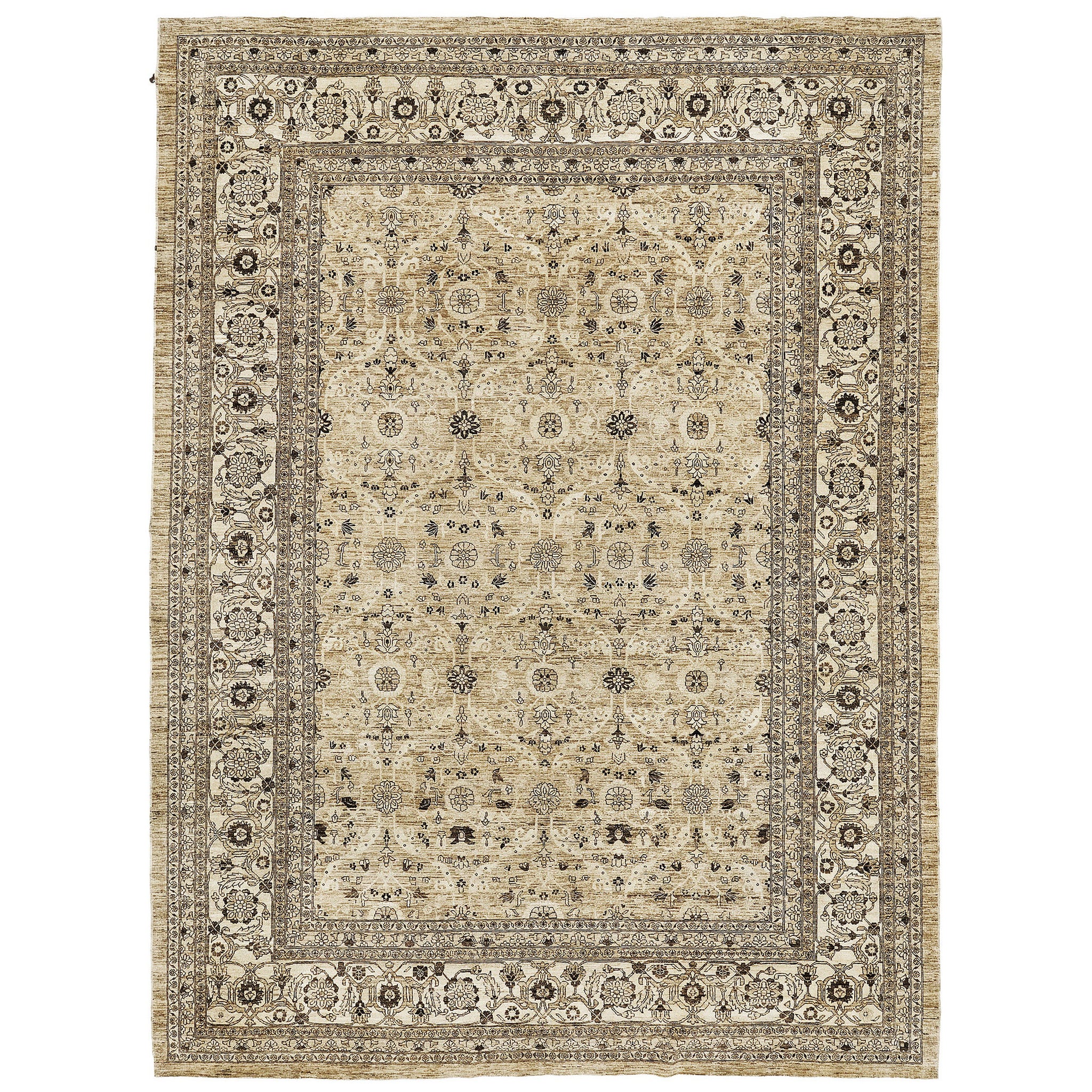 Mehraban Vintage Style Tabriz Revival Rug