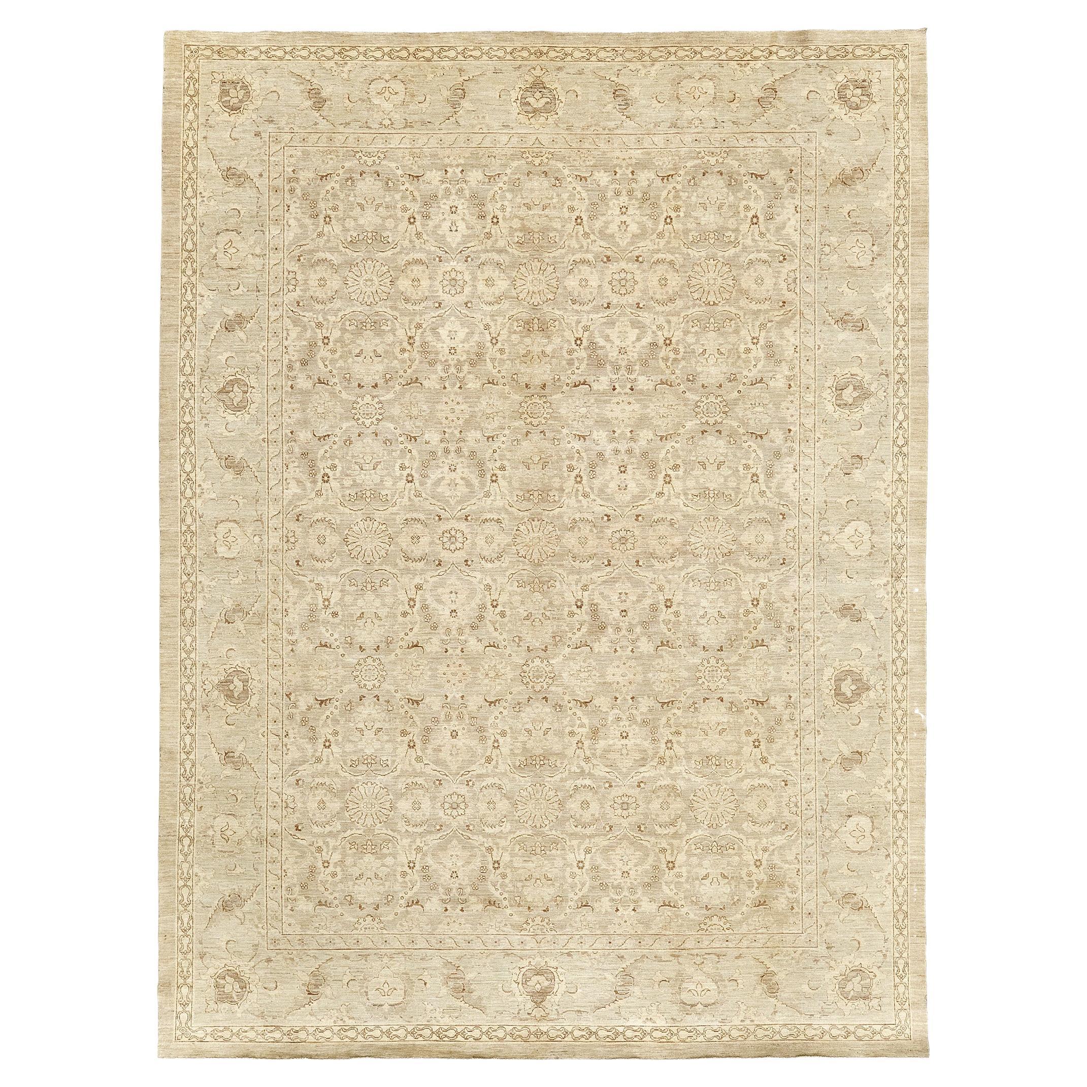 Mehraban Vintage Style Tabriz Revival Rug For Sale