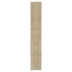 Mehraban - Tapis de couloir néo-baroque vintage de style Tabriz