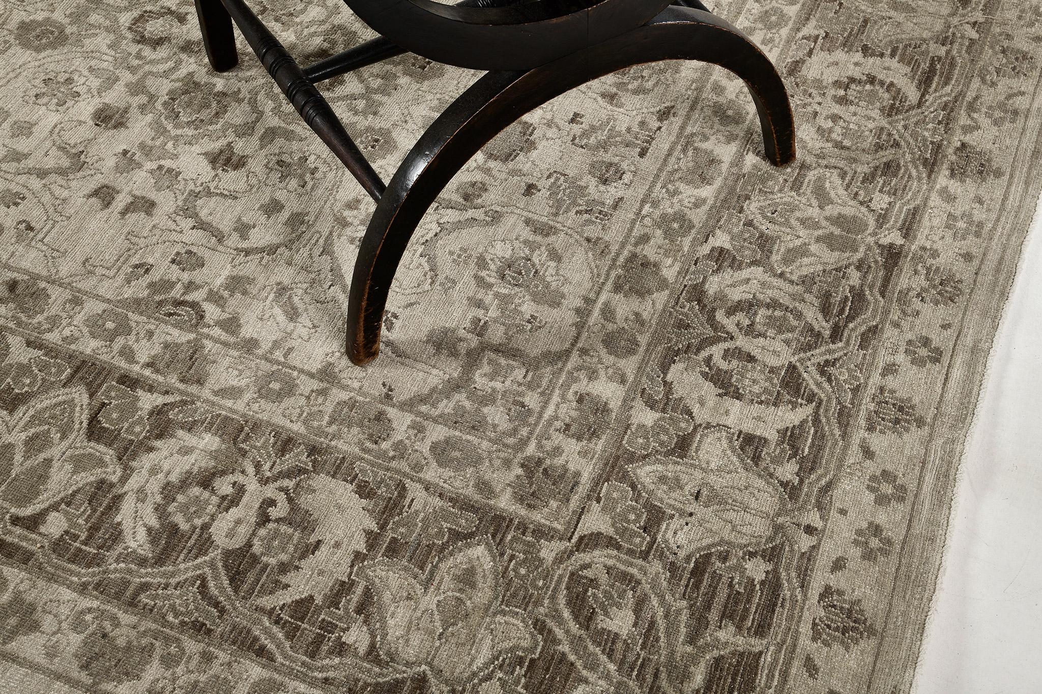 Mehraban Alfombra de diseño tradicional estilo vintage D5377 Afgano en venta