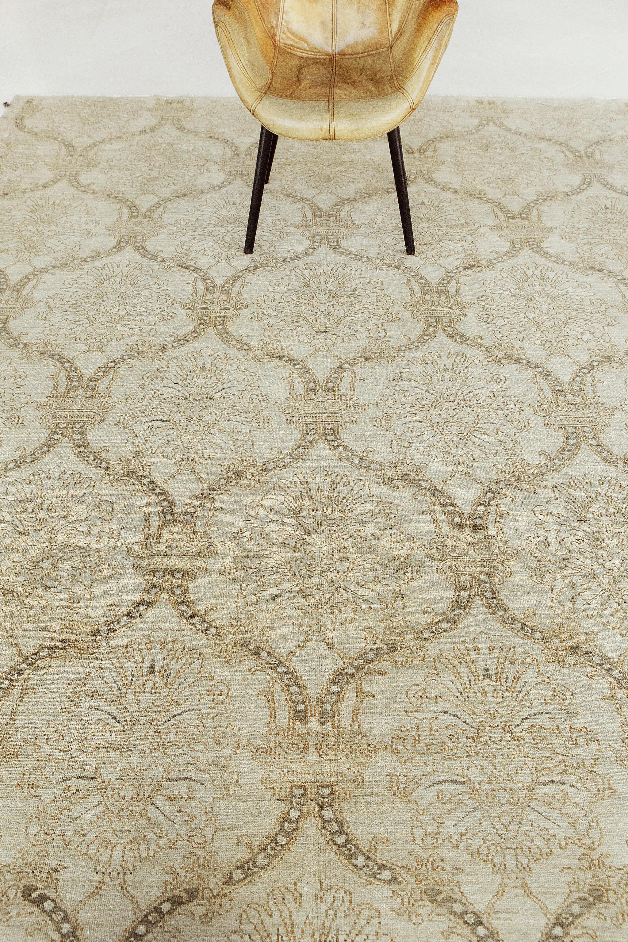 Laine Mehraban - Tapis de style transitionnel vintage D5157 en vente