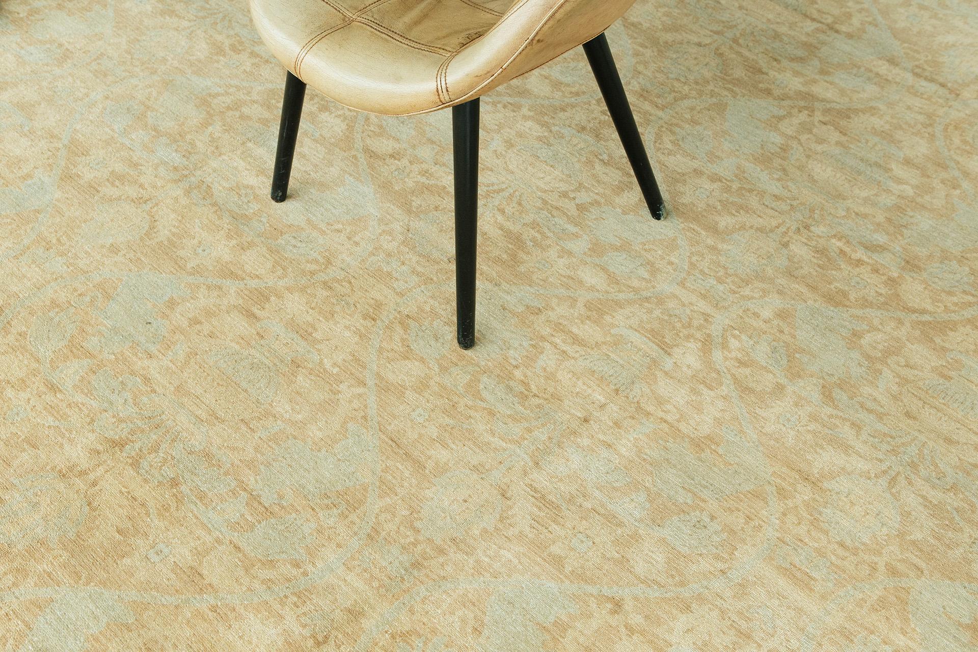 Mehraban Vintage Alfombra Artesanal de Estilo Transicional D5207 Siglo XXI y contemporáneo en venta