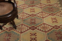 Mehraban Kilim Tribal Estilo Vintage Tejido Plano Tinte Natural