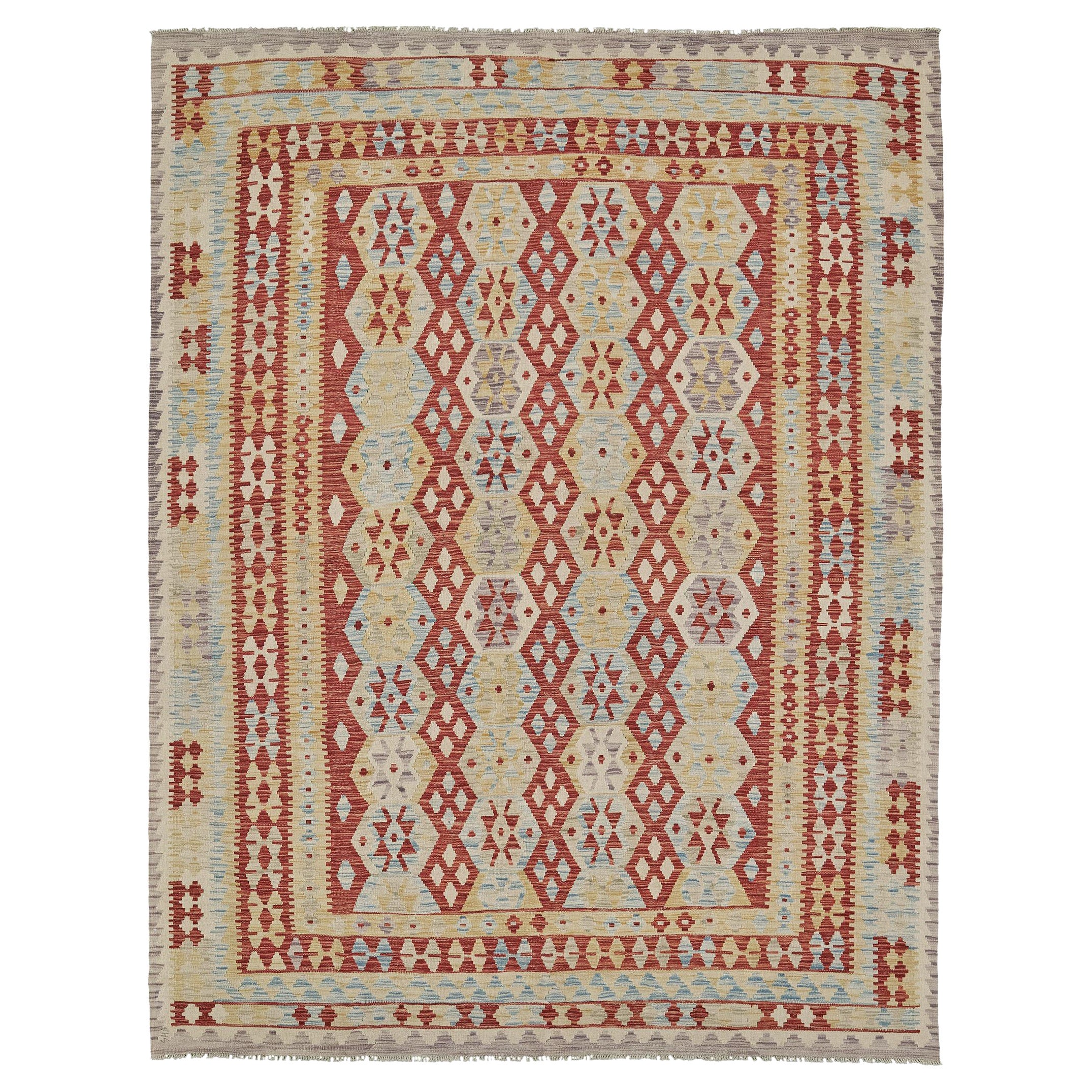 Mehraban Vintage-Stil Stammes natürlichen Farbstoff flach weben Kilim