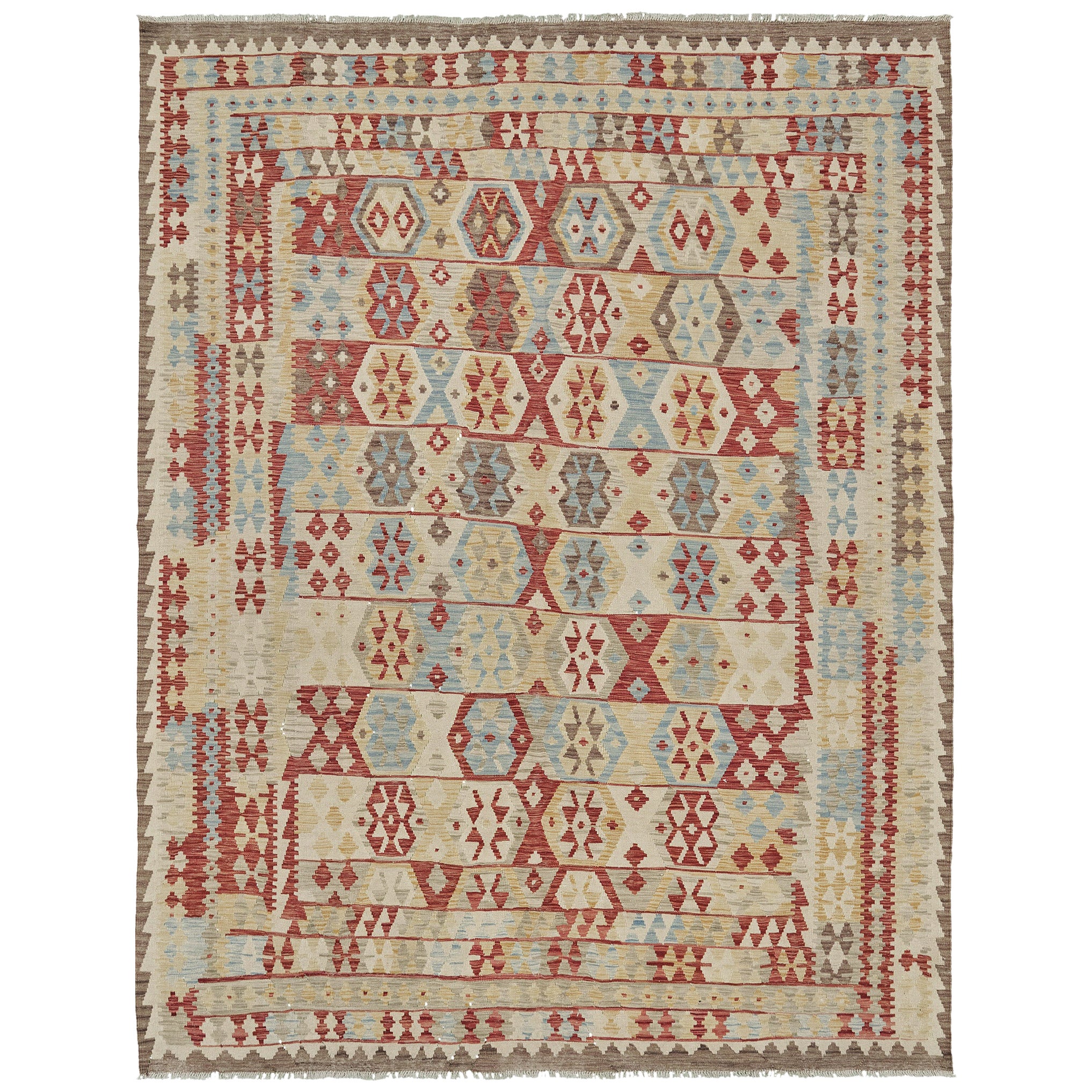 Mehraban Vintage-Stil Stammes natürlichen Farbstoff flach weben Kilim