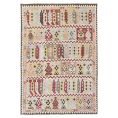 Mehraban Vintage Style Tribal Natural Dye Flat Weave Kilim