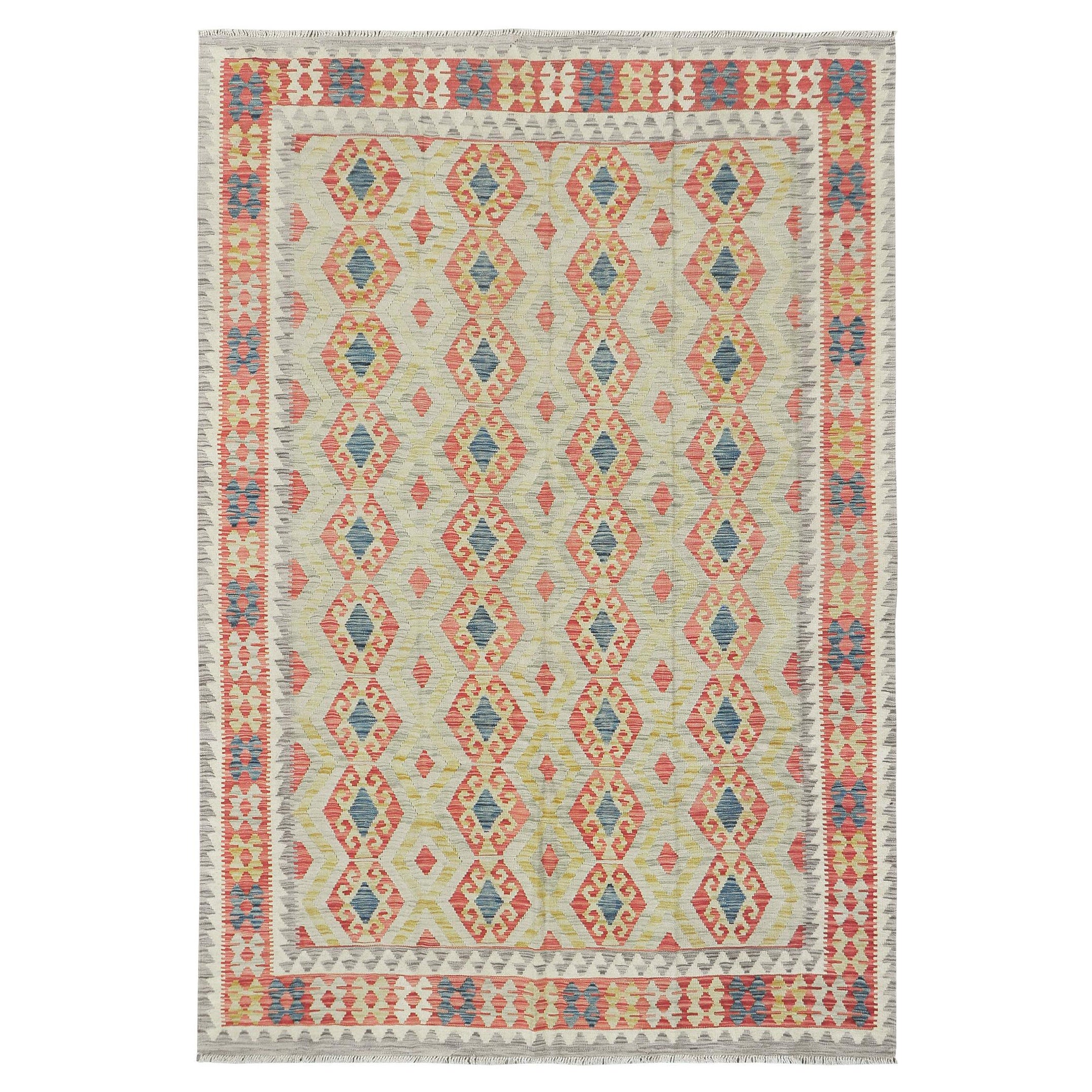 Mehraban Vintage-Stil Stammes natürlichen Farbstoff flach weben Kilim