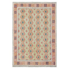 Mehraban Vintage-Stil Stammes natürlichen Farbstoff flach weben Kilim