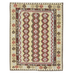 Mehraban Vintage-Stil Stammes natürlichen Farbstoff flach weben Kilim
