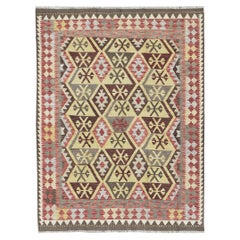 Mehraban Vintage-Stil Stammes natürlichen Farbstoff flach weben Kilim