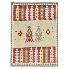Mehraban Vintage-Stil Stammes natürlichen Farbstoff flach weben Kilim