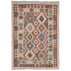 Mehraban Vintage-Stil Stammes natürlichen Farbstoff flach weben Kilim