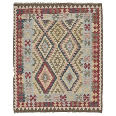 Mehraban Vintage Style Tribal Natural Dye Flat Weave Kilim