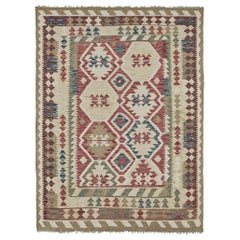 Mehraban Vintage-Stil Stammes natürlichen Farbstoff flach weben Kilim