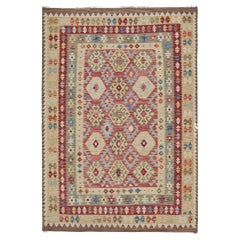 Mehraban Vintage Style Tribal Natural Dye Flat Weave Kilim