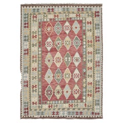 Mehraban Vintage-Stil Stammes natürlichen Farbstoff flach weben Kilim