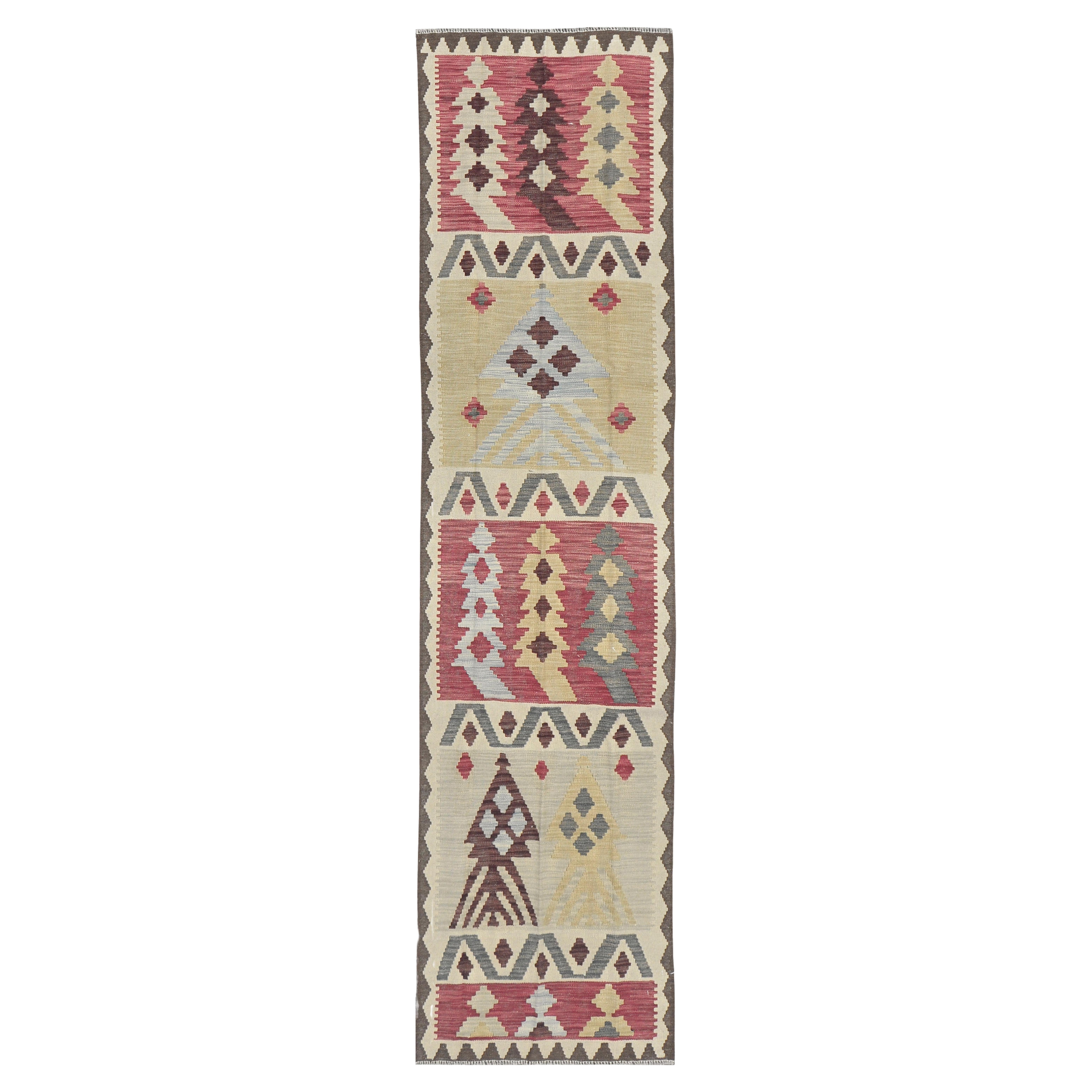 Mehraban Vintage-Stil Stammes natürlichen Farbstoff flach weben Kilim