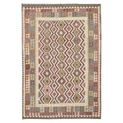 Mehraban Vintage-Stil Stammes natürlichen Farbstoff flach weben Kilim