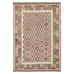 Mehraban Vintage Style Tribal Natural Dye Flat Weave Kilim