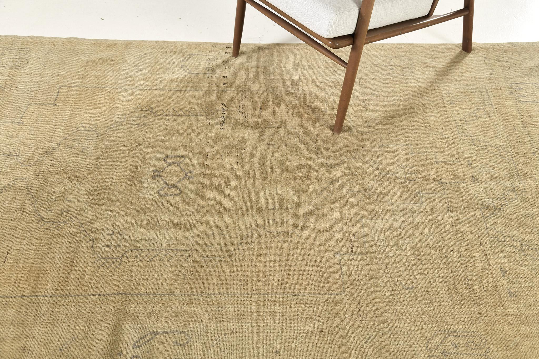 This phenomenal Turkish Anatolian Runner is perfect for your floors. It is not just for aesthetic value, but, to keep you on fashion as well. It features an array of stamp-neutral colors in vivid outlines. A beautiful hand-woven pile that each