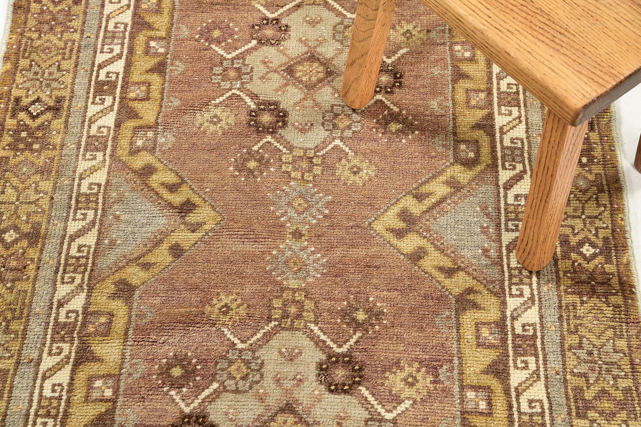 Wool Mehraban Vintage Turkish Anatolian Rug For Sale