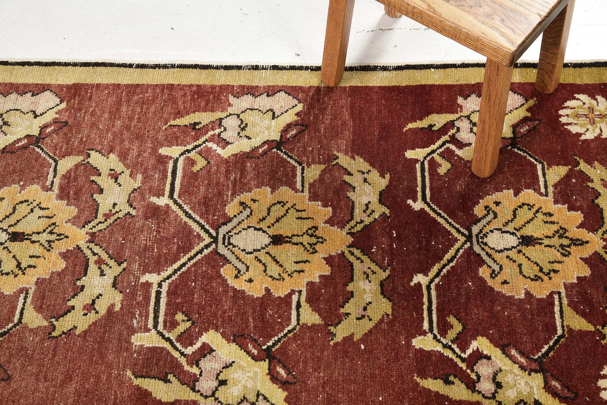 Hand-Knotted Mehraban Vintage Turkish Anatolian Runner For Sale