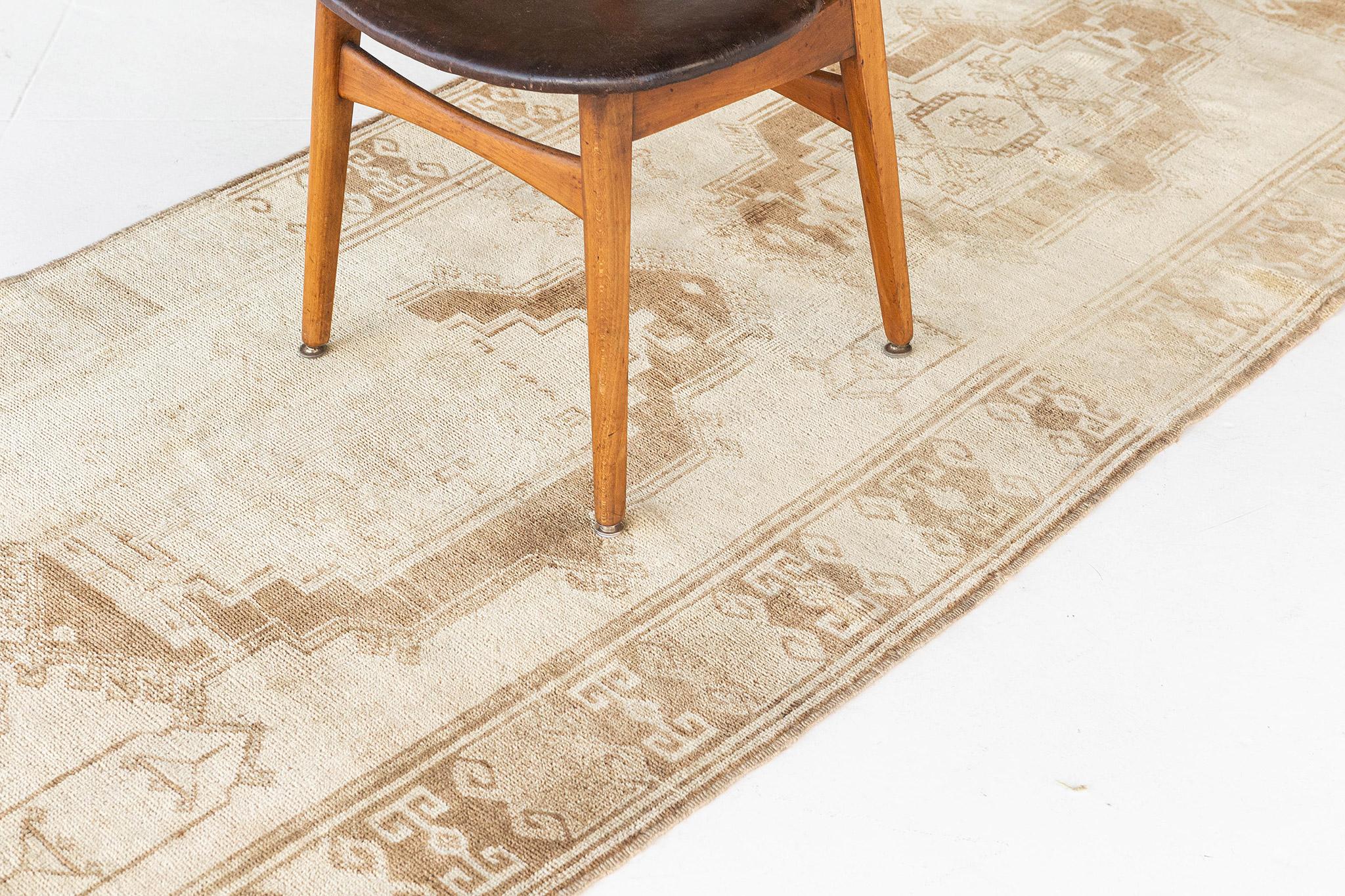 Mehraban Vintage Turkish Anatolian Runner In Good Condition For Sale In WEST HOLLYWOOD, CA