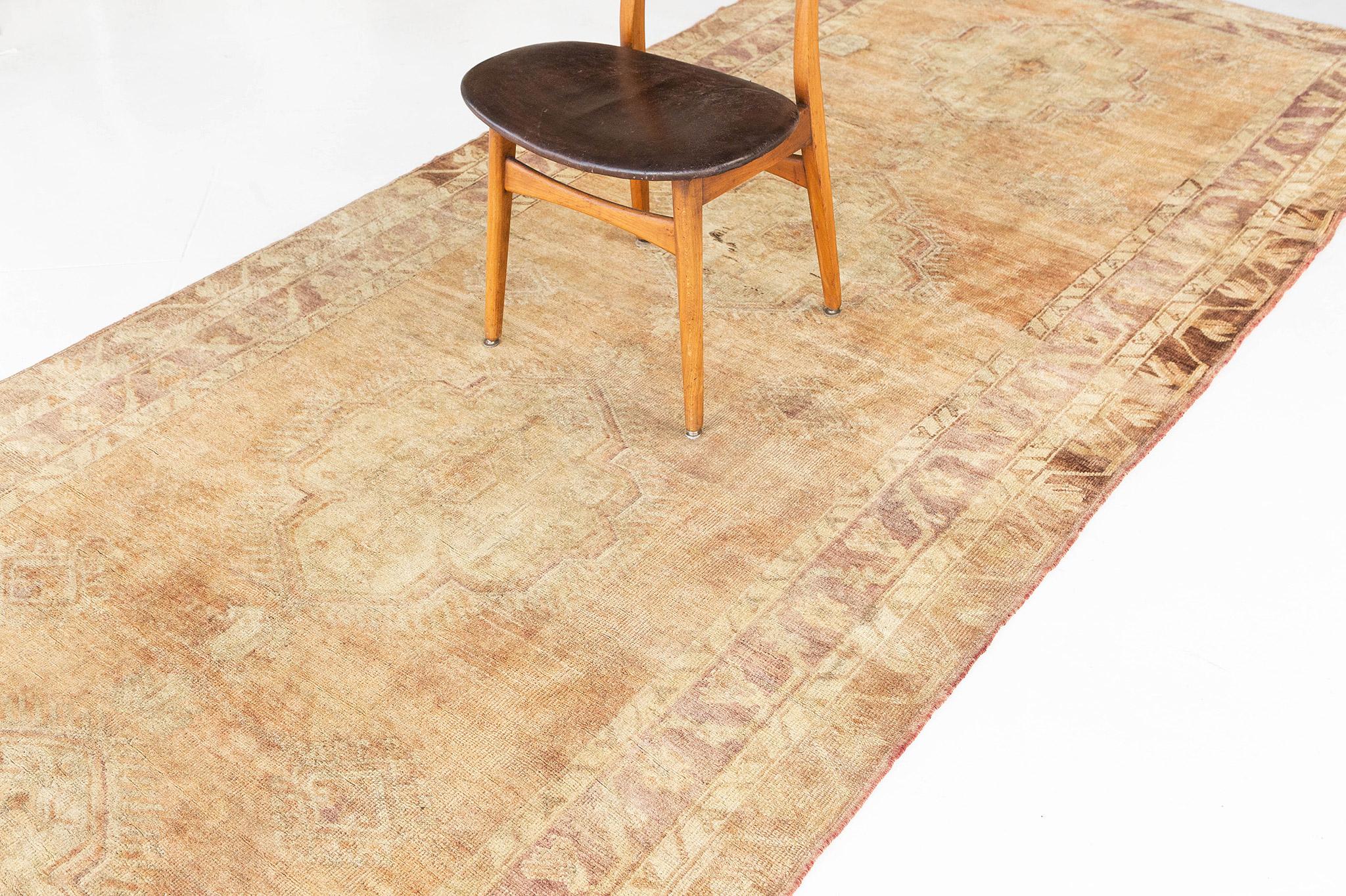 Early 20th Century Mehraban Vintage Turkish Anatolian Runner For Sale
