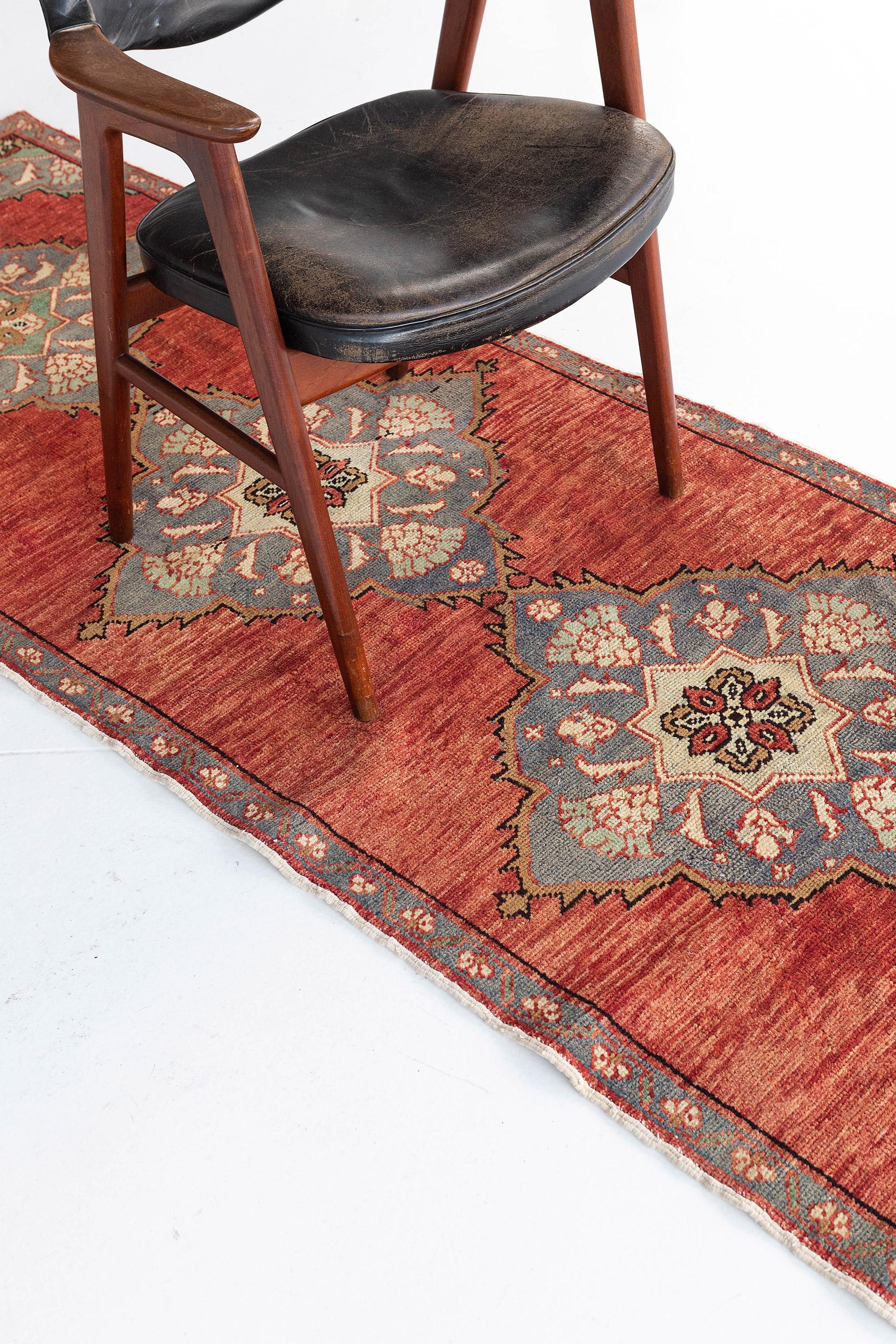 Début du 20ème siècle Mehraban - Tapis de couloir vintage turc d'Anatolie en vente